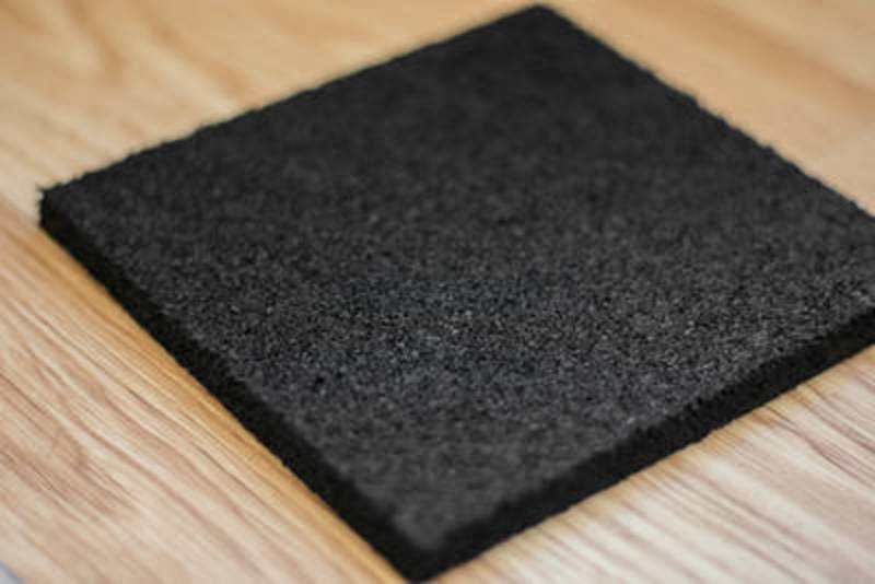 Напольное  покрытие резиновое NPG, 10 мм (черное)